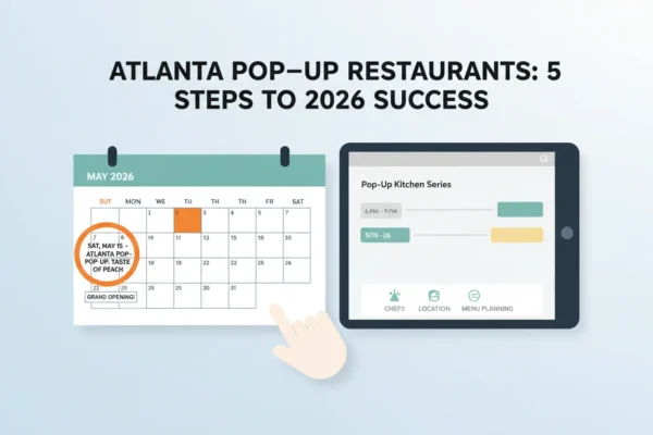 Atlanta Pop-Up Restaurants: 5 Steps to 2026 Success