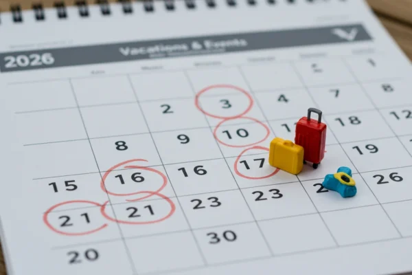 Vacations & Events: 2026 Reshaping Revealed